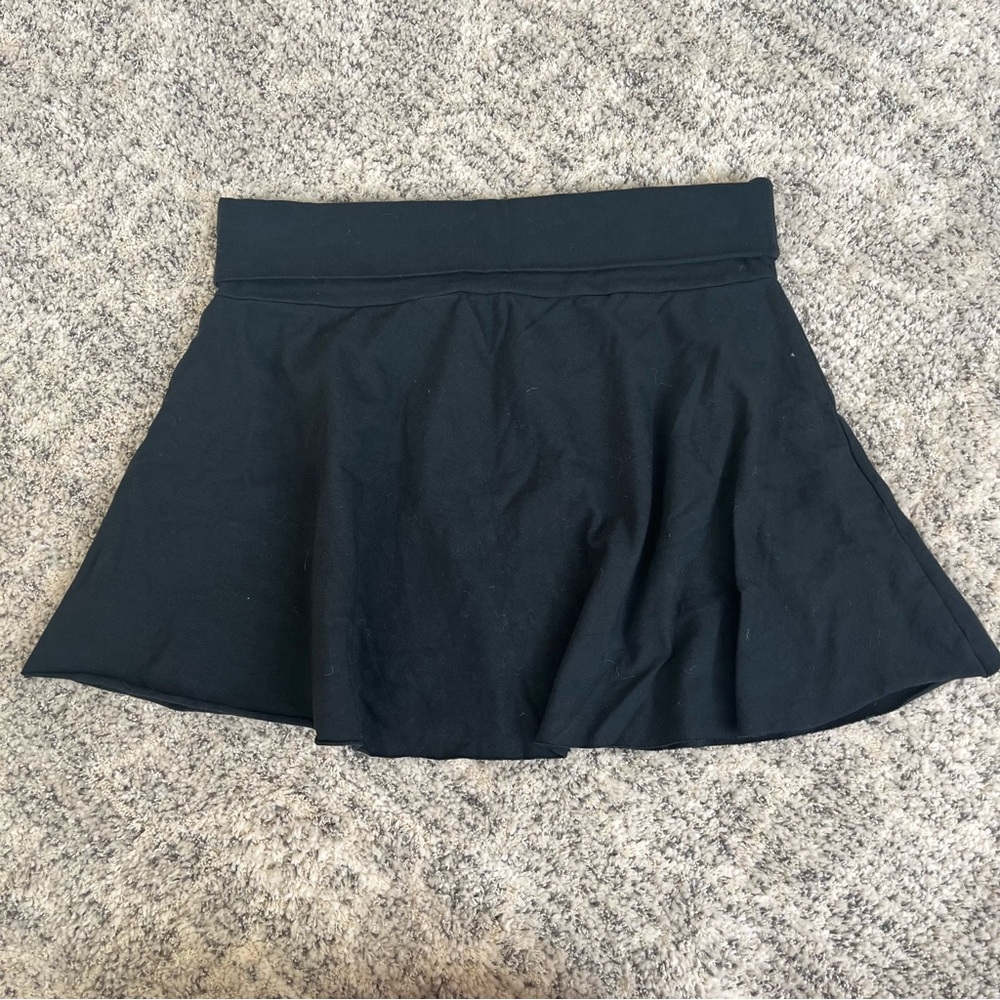 Brandy Melville Black Skater Skirt
